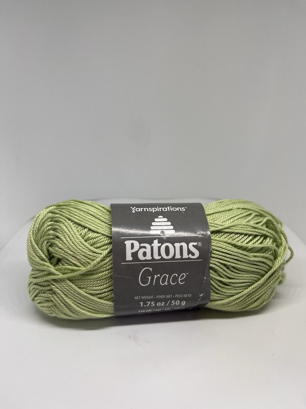 Patons Grace Yarn, Ginger 62027 136 Yards 1.75 oz, 100% Mercerized Cotton